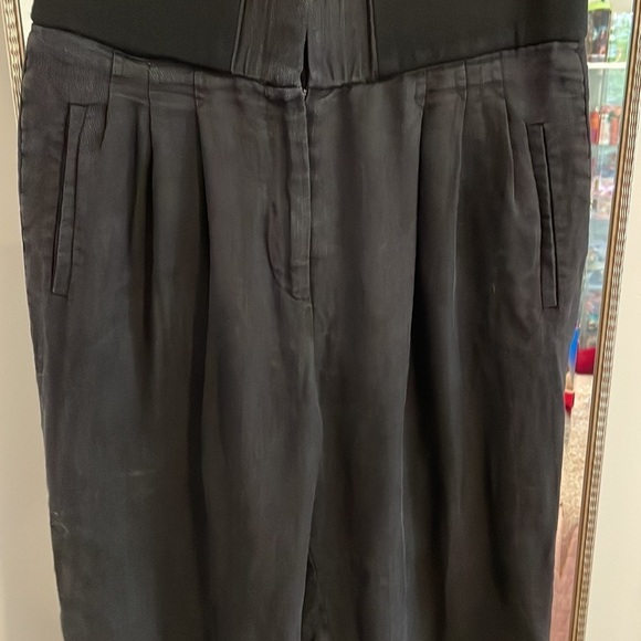 Yigal Azrouel Black Pleated Ankle Pant - Picture 7 of 14